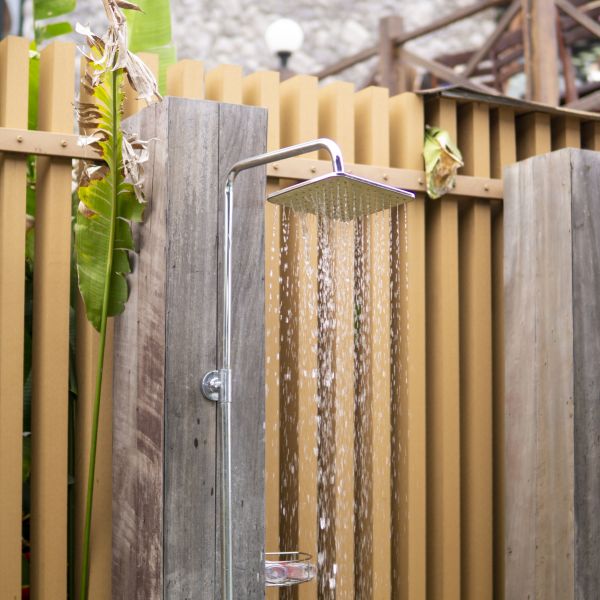 Outdoor Shower Plumbing in Palm City